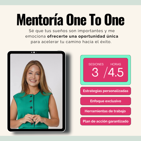 Mentoria one2one con yessica suero