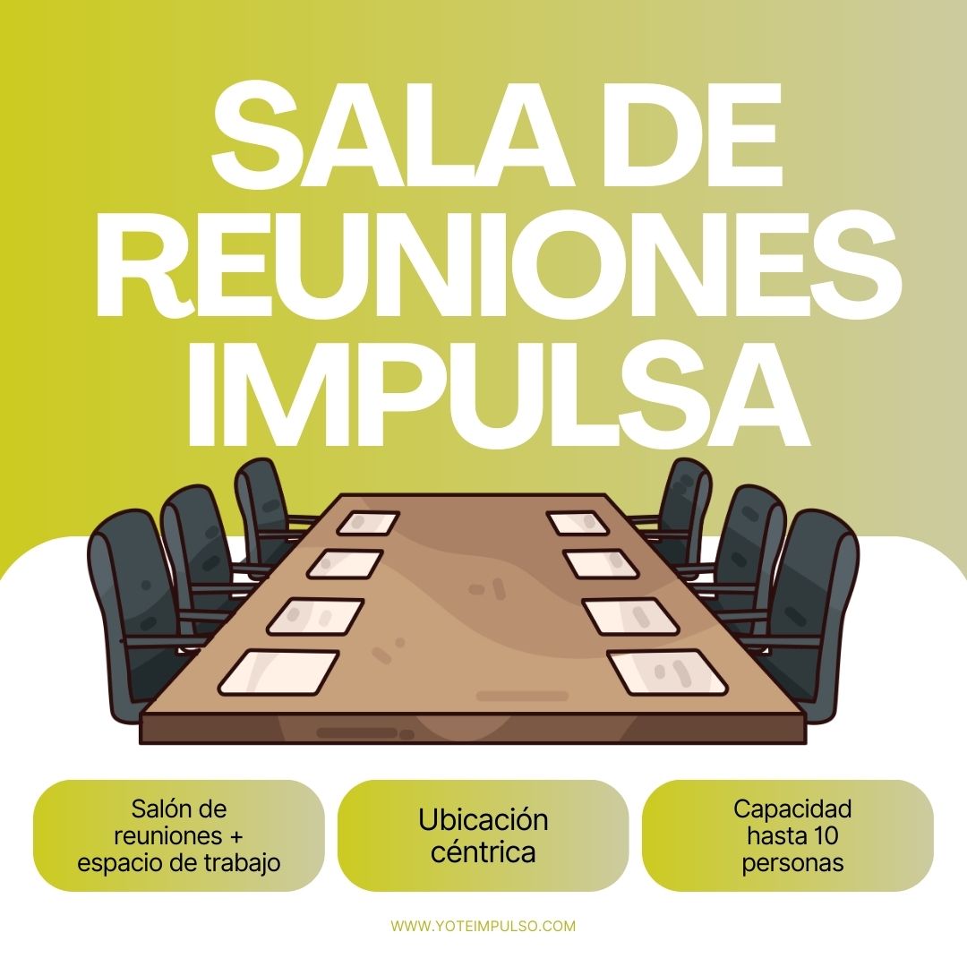 Renta de Sala de Reuniones | Espacio Impulsa (Por Hora)